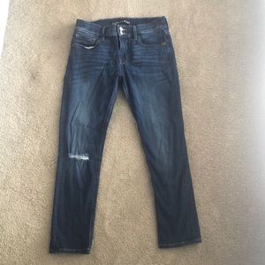 EXPRESS Mid Rise Cropped Jean Leggings